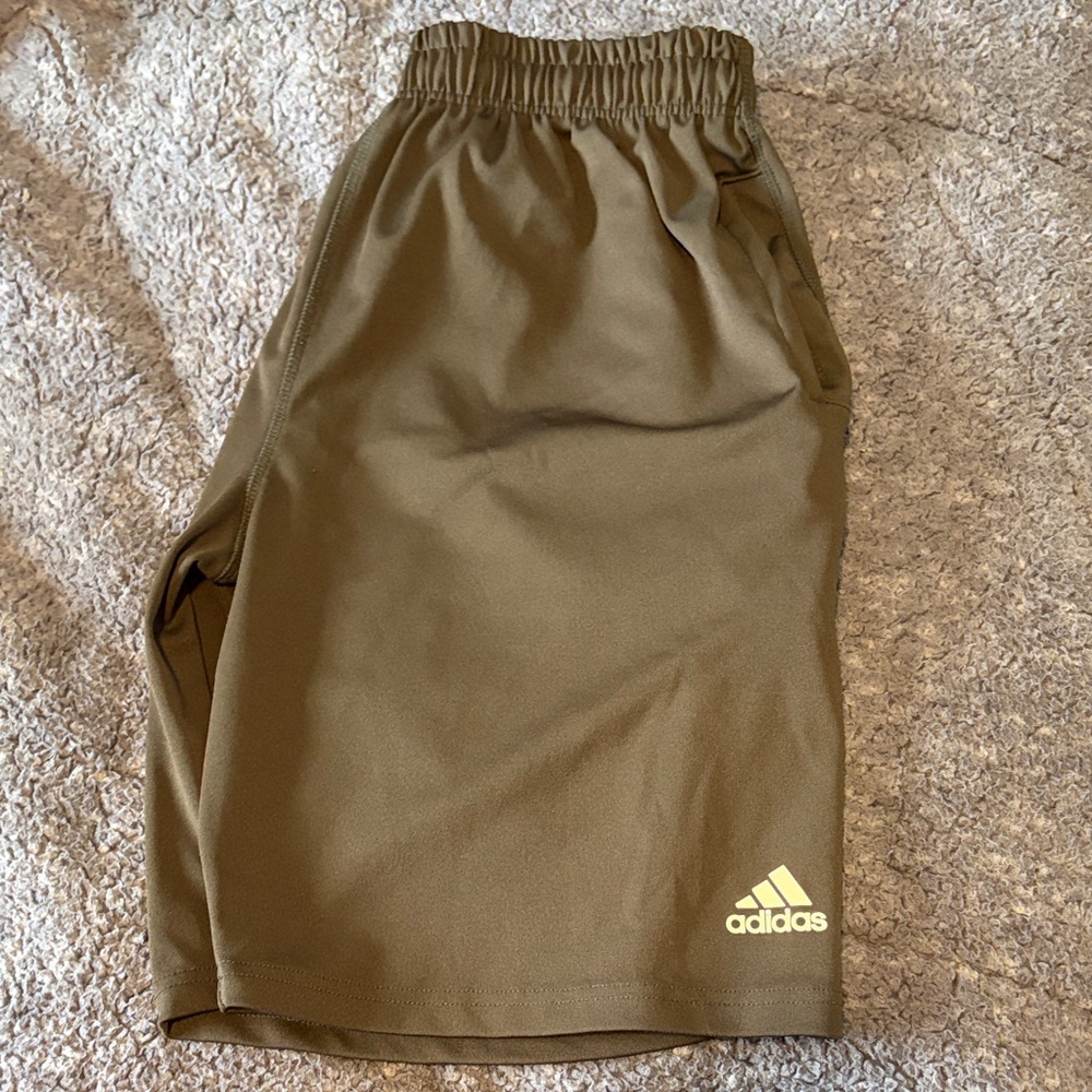 Adidas Olive Green Performance Shorts